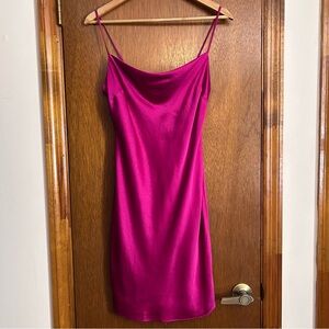 express hot pink cocktail dress club baddie
